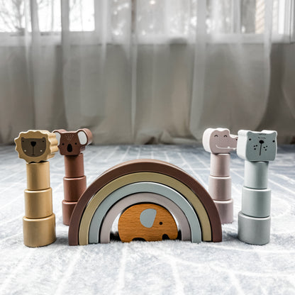 Wooden Elephant Balance Toy