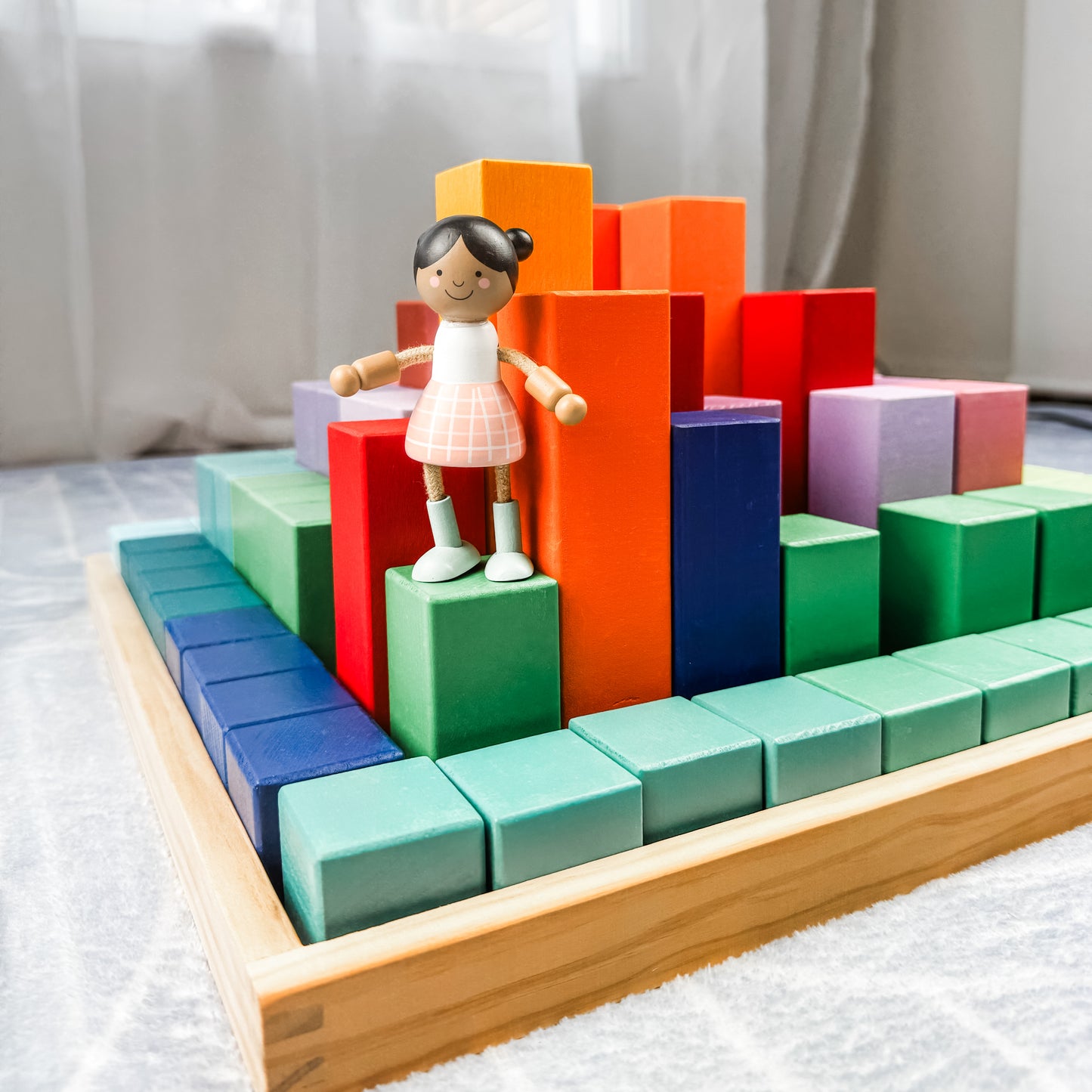 Rainbow Pyramid Blocks