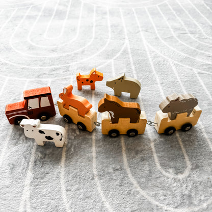 Farm Animal Train Set