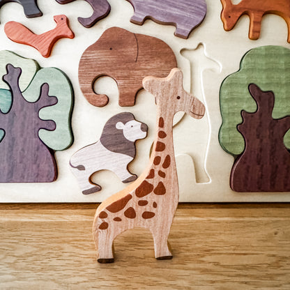 Wooden Forest Animal Travel Puzzle