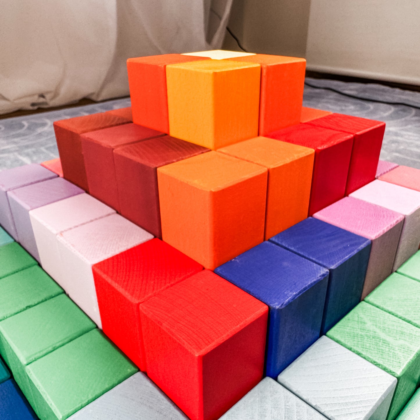 Rainbow Pyramid Blocks