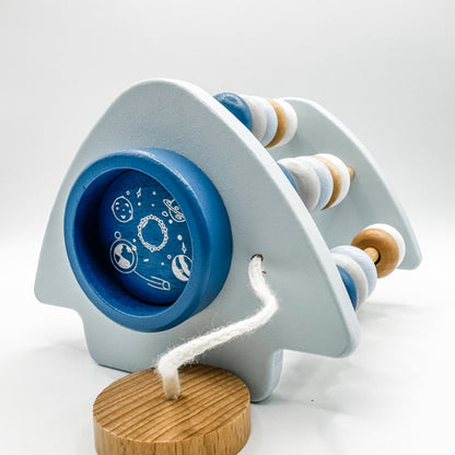 5-in-1 Wooden Rocket Activity Toy